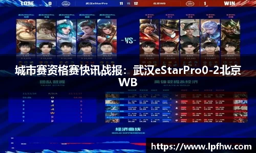 城市赛资格赛快讯战报：武汉eStarPro0-2北京WB
