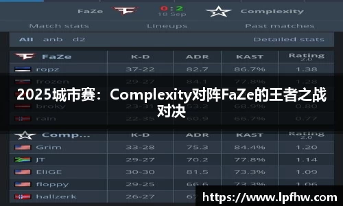 2025城市赛：Complexity对阵FaZe的王者之战对决